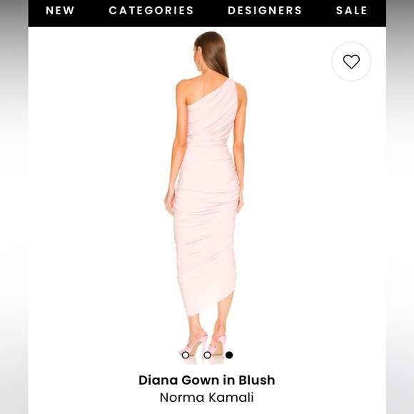 Norma Kamali Pink One Shoulder Dress - Picture 3 of 3